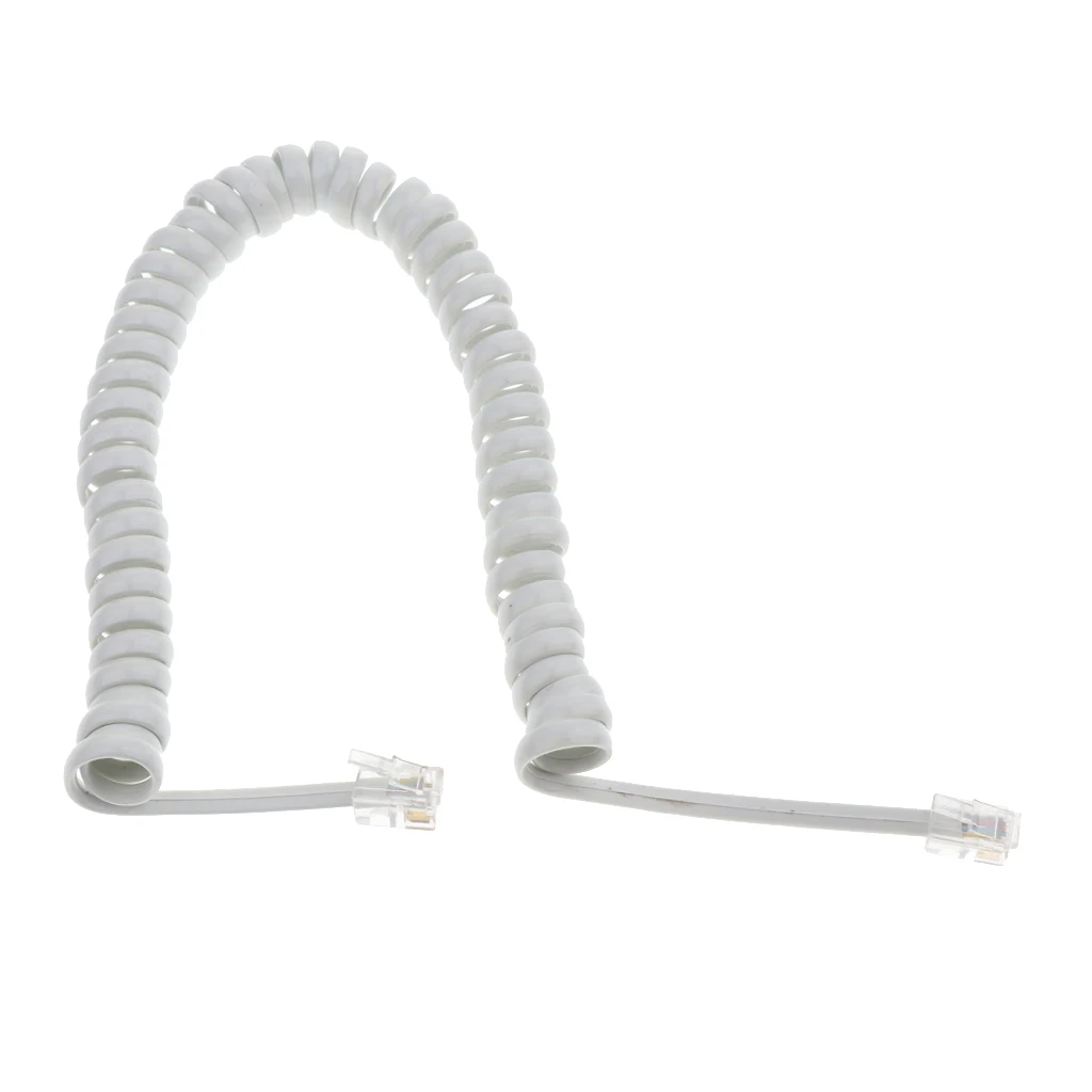 Cable 1-5 Feet Curly Coiled Telephone Handset Cord Line 4P4C RJ-22 | Автомобили и мотоциклы