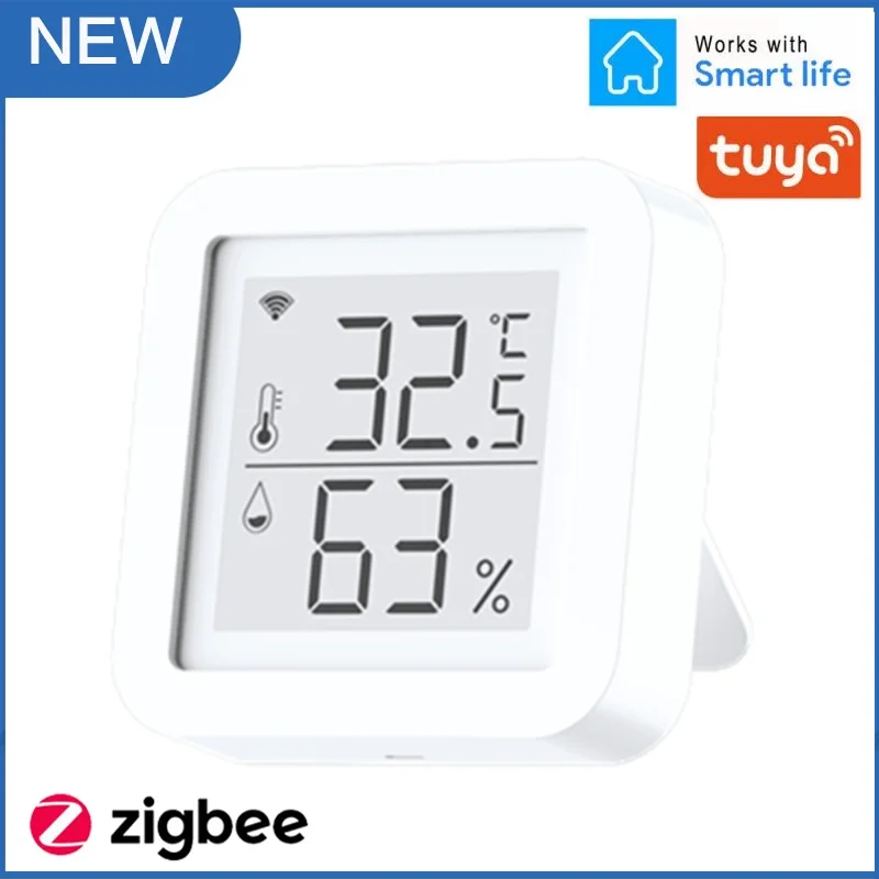Tuya Zigbee Wireless Gateway With Temperature & Humidity Sensor Tuya/smart Life APP Remote Control Smart Home Hub Newest |