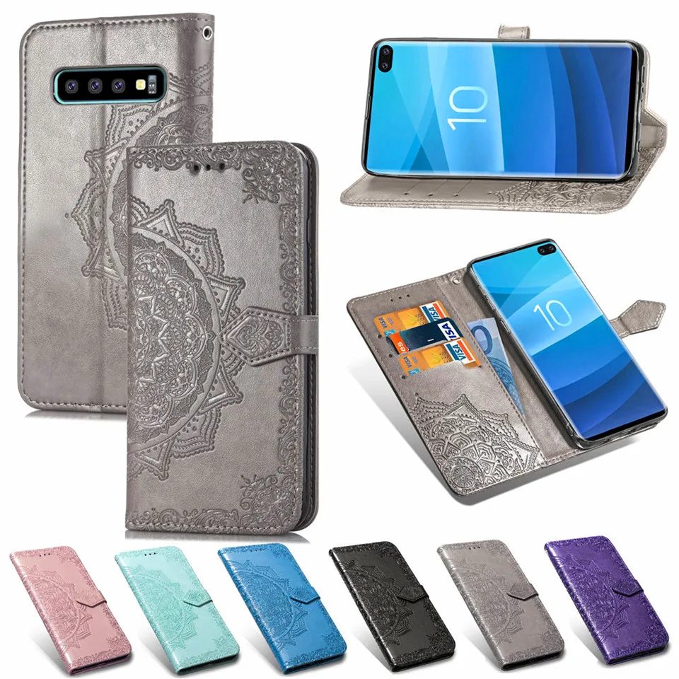 Многофункциональный чехол бумажник с откидной крышкой для samsung a50 A30 galaxy S10 S10E M20 J3