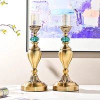 retro high end clock ornaments creative american home living room dining table candlestick ornaments home decoration ornaments