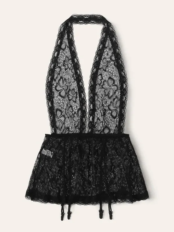 

women pajamas Sexy Lingerie Sexy Women's Halter Hollow-out Pajamaspyjamas women