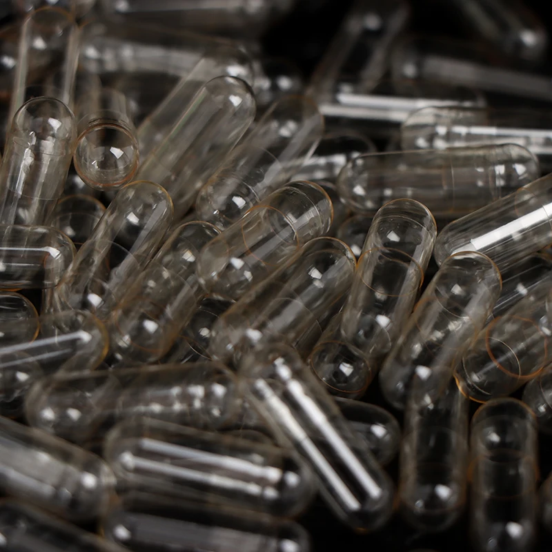 

Пустые прозрачные желатиновые капсулы, стандартный размер 0 #1 #, Пустые твердые желатиновые прозрачные разделенные Соединенные капсулы, 1000 ...