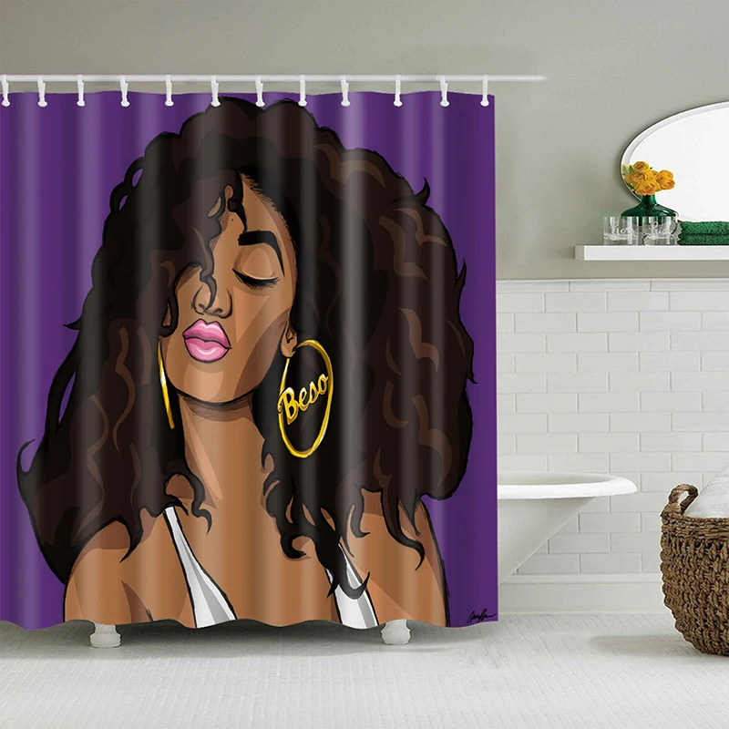 

Африканский душевой Шторы Для женщин Ванная комната Шторы душ Новое поступление, горячая Распродажа 2020 Ванна Шторы