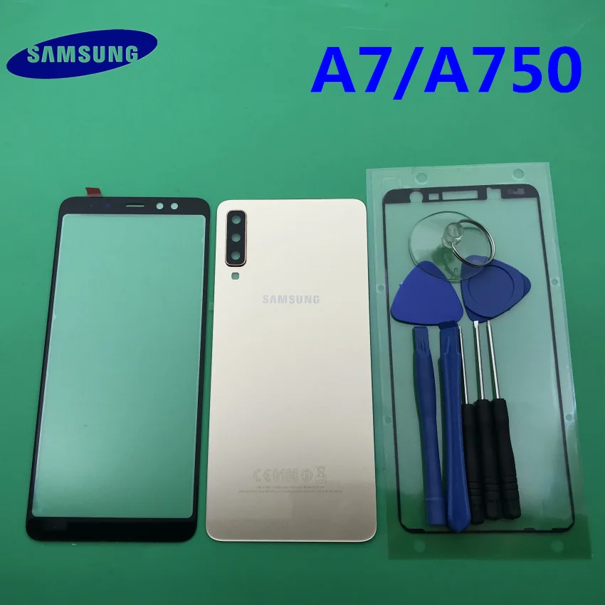 Оригинальный стеклянный объектив переднего экрана для Samsung Galaxy A7 A750 SM A750F 2018