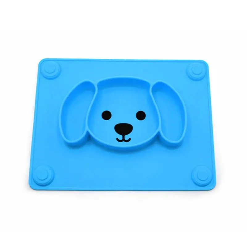 

Toddler Baby Silicone Suction Placemat Child Feeding Non Slip Plate Easy Clean