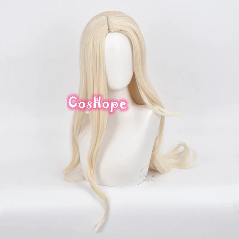 Парик Эльзы волос Для женщин длинные молочно белый парик Косплэй аниме s