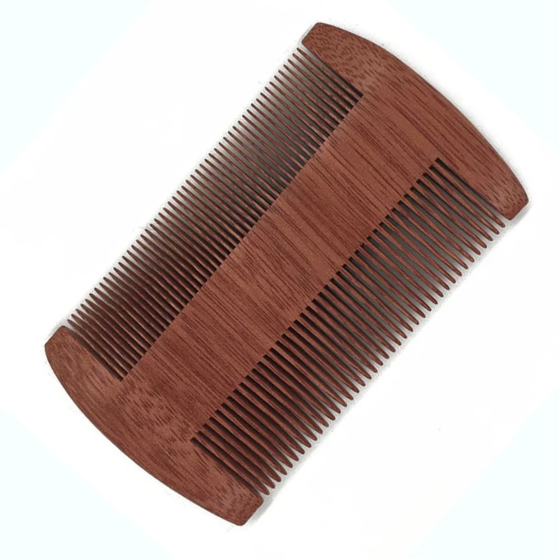 

Wooden Double Fine Tooth Massage Scalp Travel Portable Comb