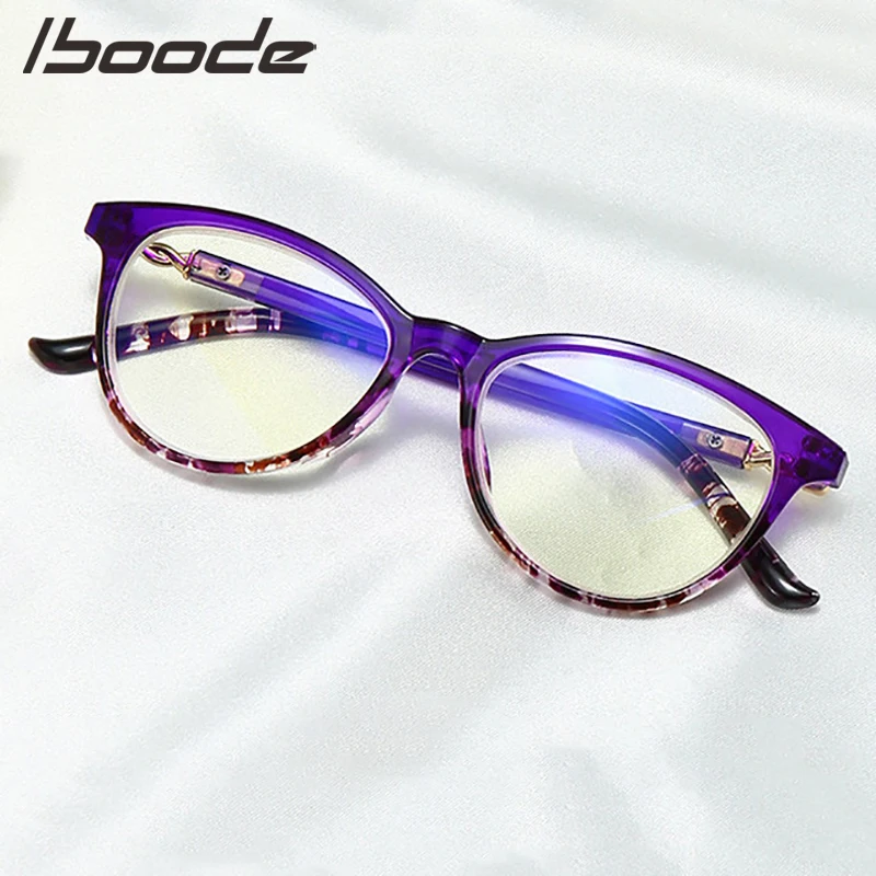 IBOODE Цветочные очки для чтения кошачий глаз женские и мужские дальнозоркости анти