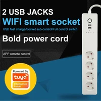 wifi smart power strip with 4 usb charging 4 smart plugs voice app control work with alexa google home assistant