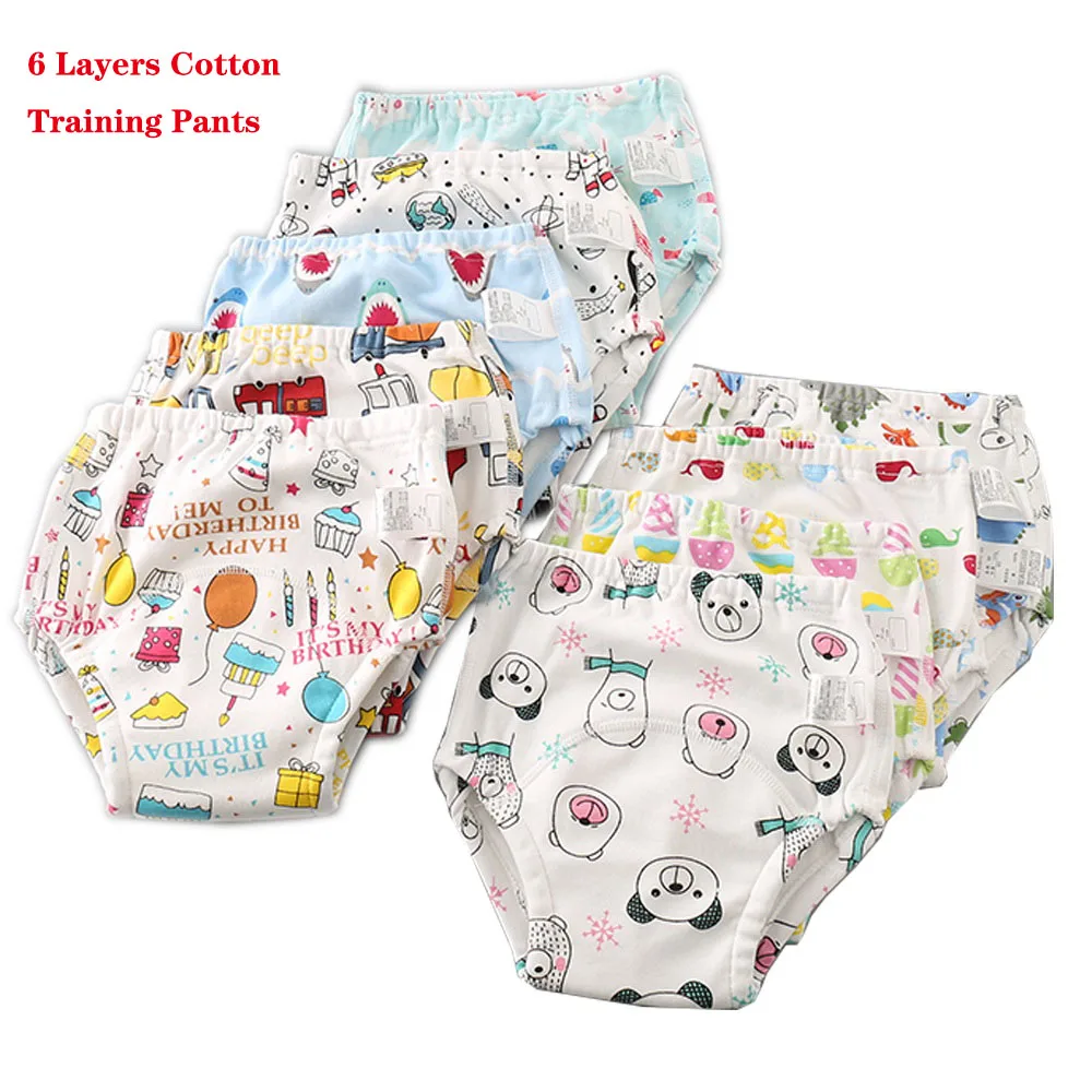 Детские водонепроницаемые тренировочные штаны 6 слоев новый тканевый подгузник