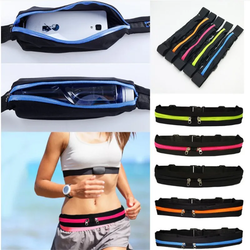 Поясная сумка для мужчин и женщин Модный водонепроницаемый ремень с двойным