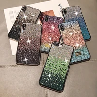 coque bling gradient fundas cases for iphone 7 8 6 6s plus x glitter crystal phone case for iphone xr 11 pro xs max back cover