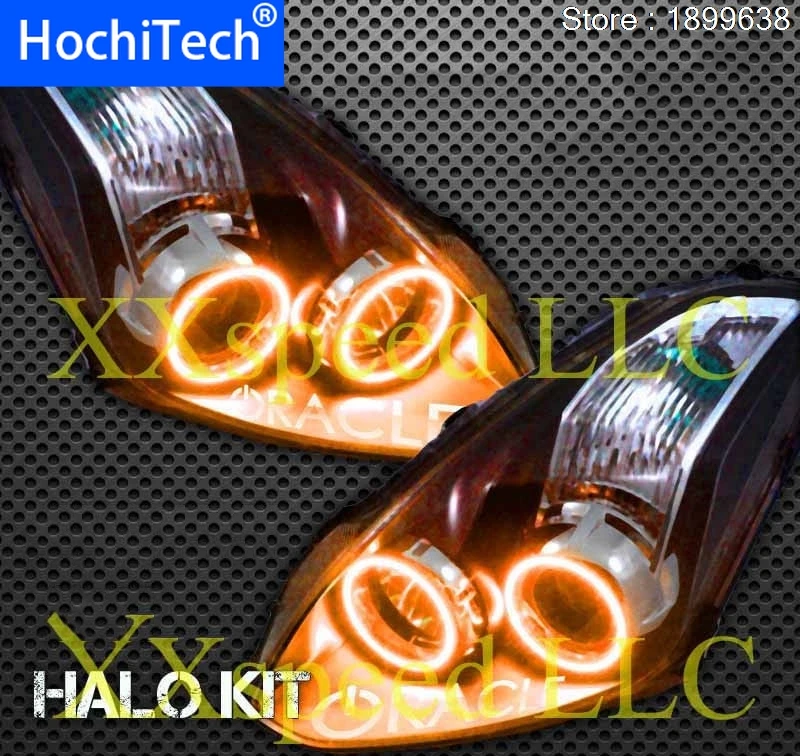 Для nissan Altima coupe RGB светодиодный Фар halo глаза ангела комплект Тюнинг автомобилей