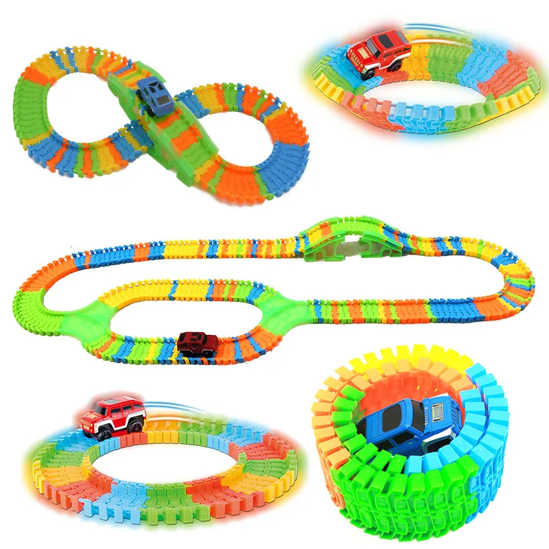 Variety  Universal Racing Set Track Car Flexible Educational Rail Car Model Puzzle Toy For Kids