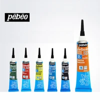 pebeo 3d fabric paint set 20ml diy fine liner pen waterproof outliner for craft painting textile clothing graffiti art supplies