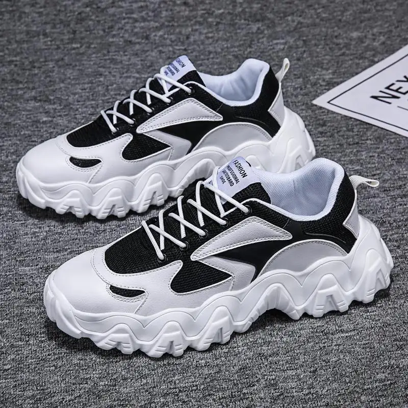 

Men's Sneakers Rubber White Shoes Male Breathable Lightweight Walking Outdoor Mesh Spring Lace Up Mans Footwear Casual Shoes