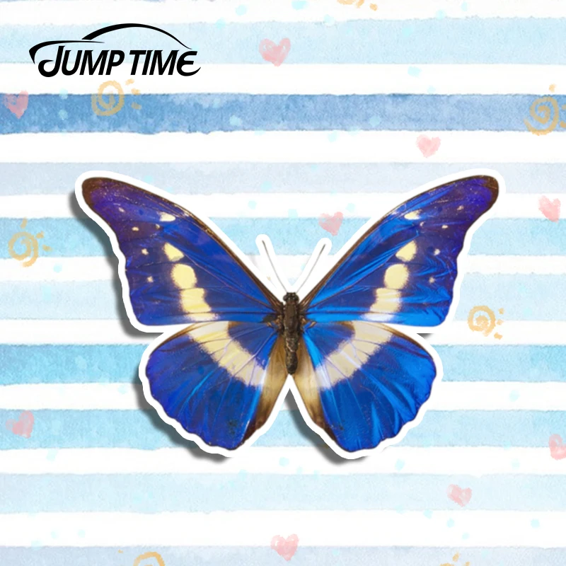 Светоотражающая виниловая наклейка с изображением бабочки 13 х8 8 см