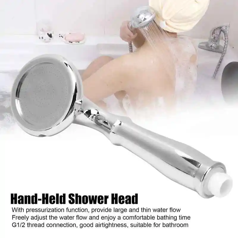 

G1/2 Shower Head Adjustable Multifunction Hand-Held High Pressure SPA Shower Sprayer Bathroom Accessory