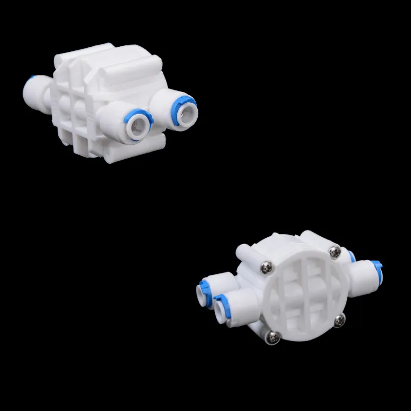 

1PC Auto Shut Off 4 Way 1/4 Port Pressure Regulator Aquarium Valve For Water Purifier Reverse Osmosis Water Filter System