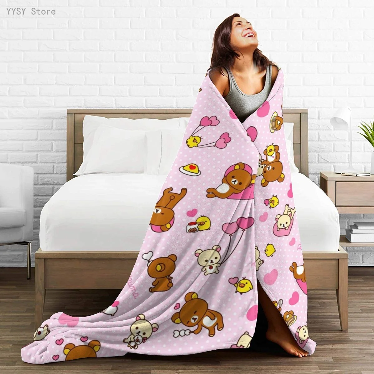 

Kawaii (1) Anime printed Ultra-Soft Micro Fleece Blanket flannel throw Sherpa bedspread bedding sofa