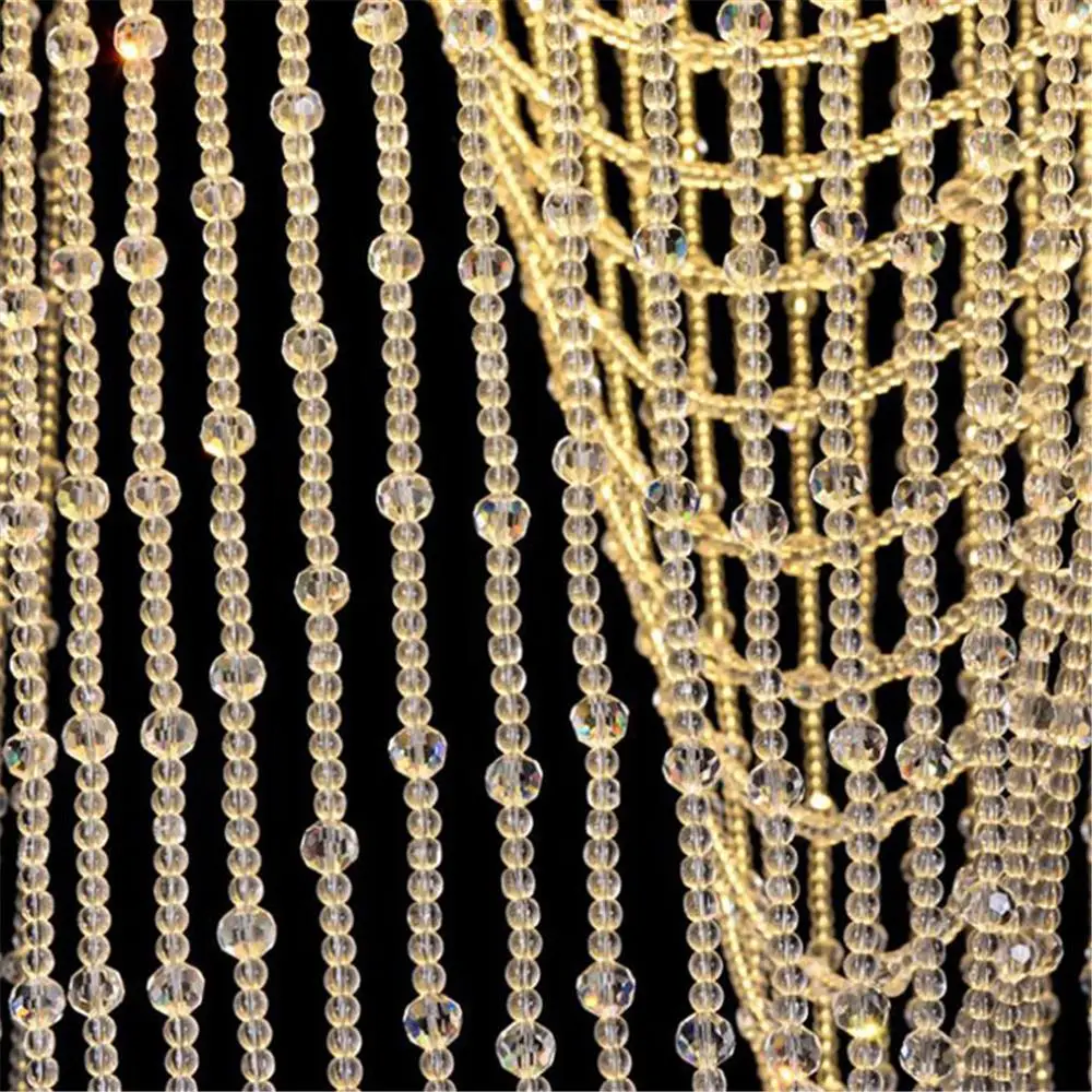 Хрустальная люстра D60 * h180 см Современная впечатляющая лампа потолочный