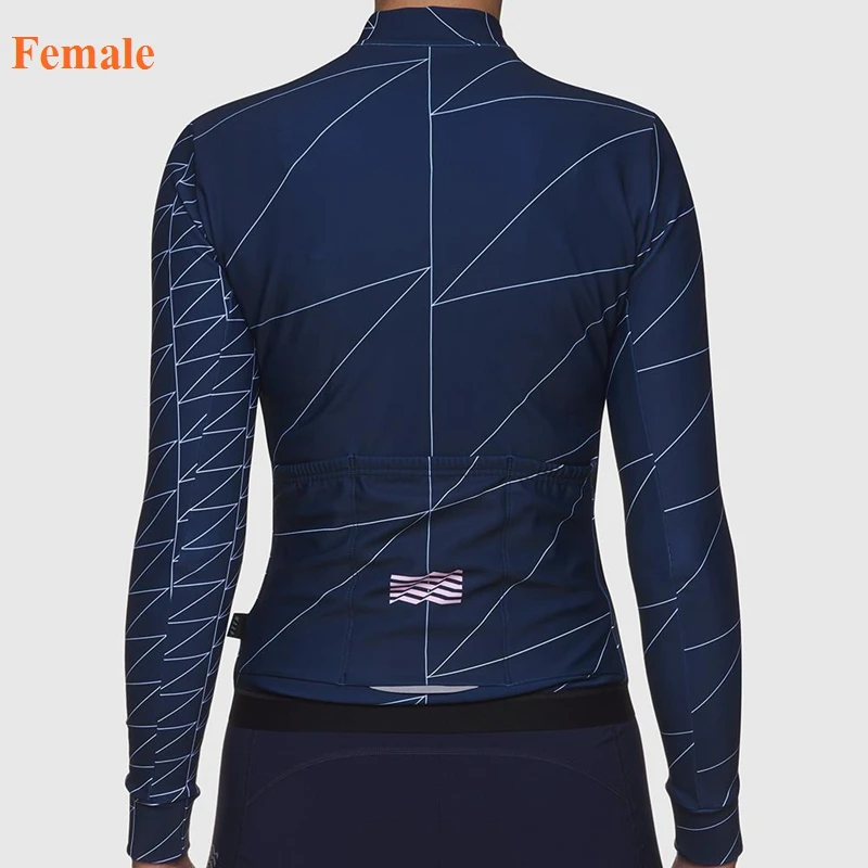 2019 Весенняя велосипедная Джерси с длинным рукавом Женская команда MAAP черная