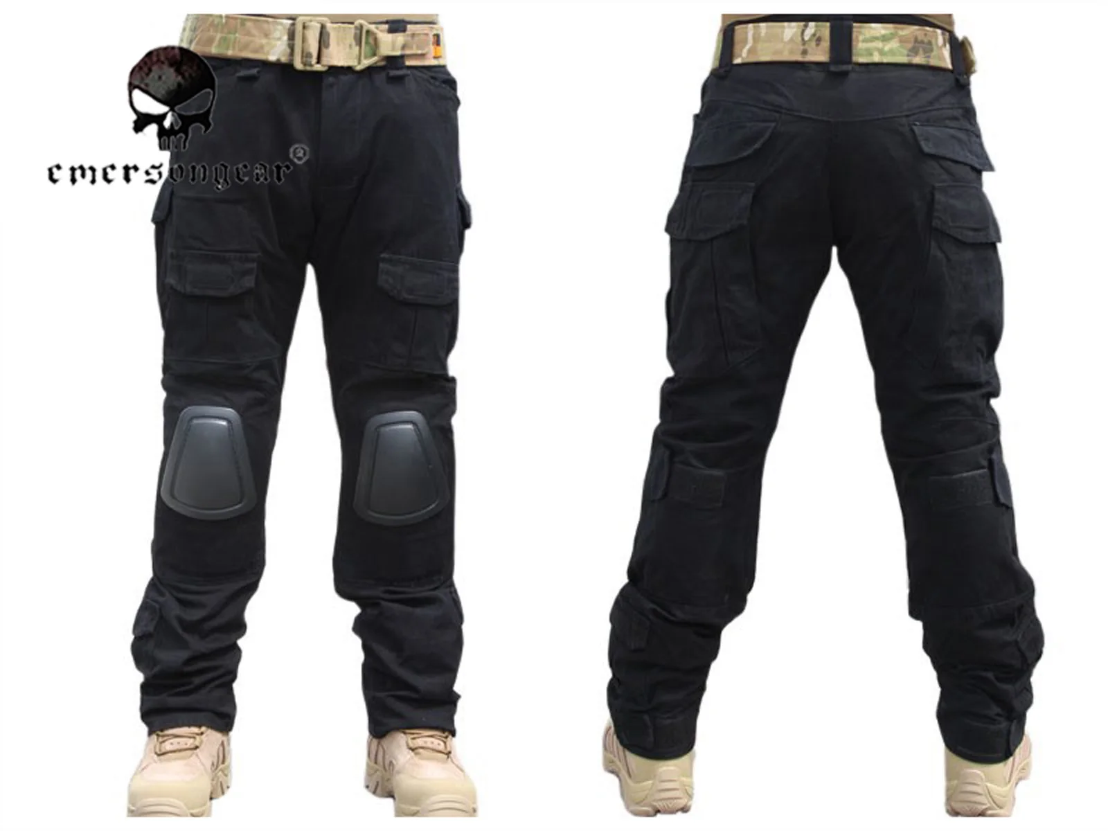 EMERSON Gen2 Tactical Pants Army Military Combat bdu Trousers with Knee Pads Black EM6988