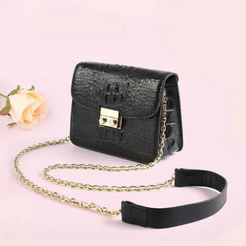 Новая женская сумка SL из кожи крокодила маленькая тайская сумка-мессенджер на