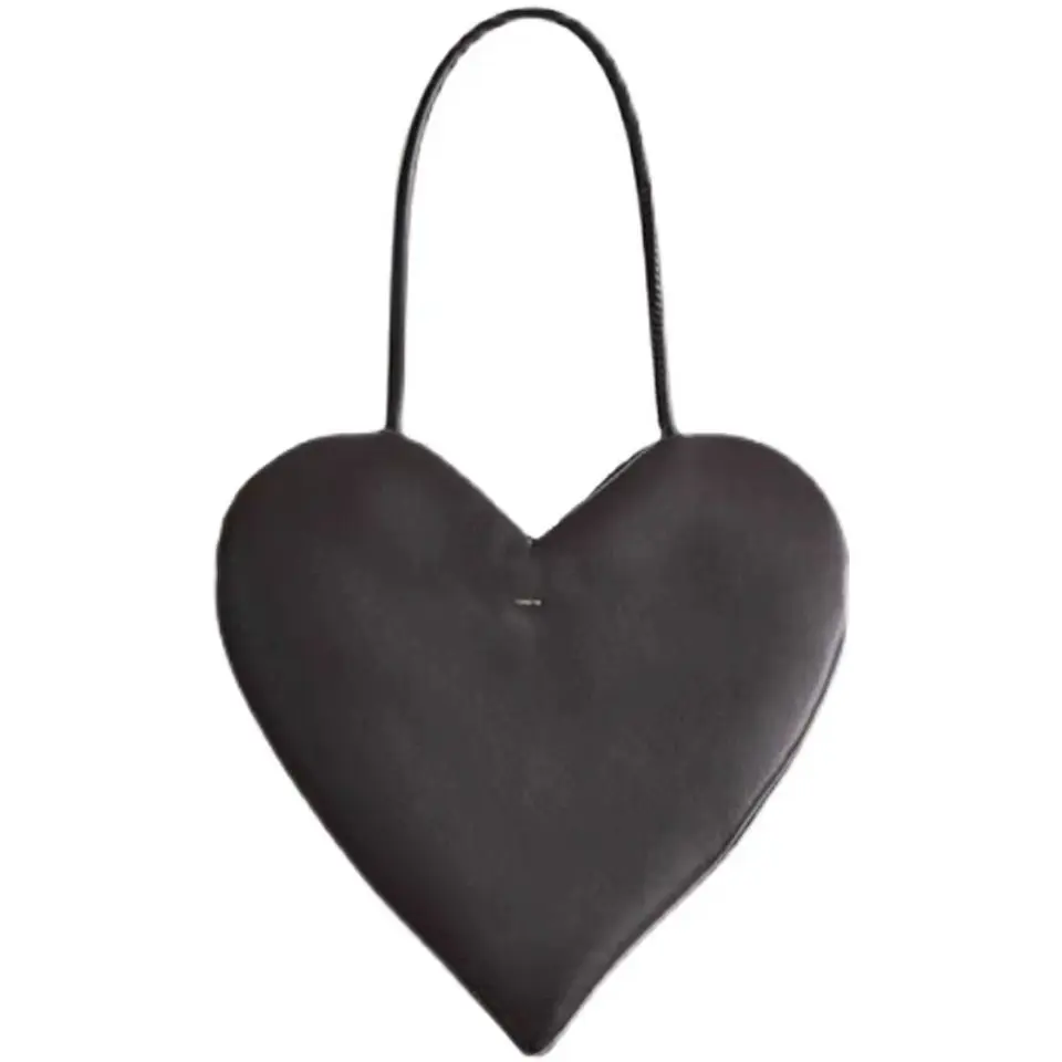 

Solid Color PU Leather Women Crossbody Bag Fashion Heart-shaped Ladies Mini Shoulder Bags Female Simple Portable Purse Handbags