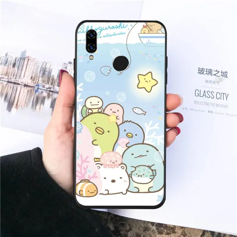 

Sumikko Gurashi cute cartoon Phone Case For Huawei honor Mate P 10 20 30 40 i 9 8 pro x Lite smart 2019 nova 5t Luxury funda