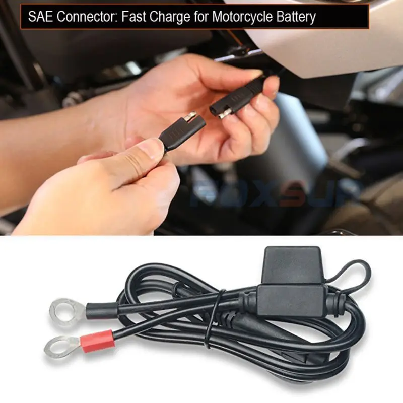 

12V Мотоциклетные батареи Зарядное устройство терминал SAE Quick отсоединить кабель Мотоциклетные батареи Выход разъем