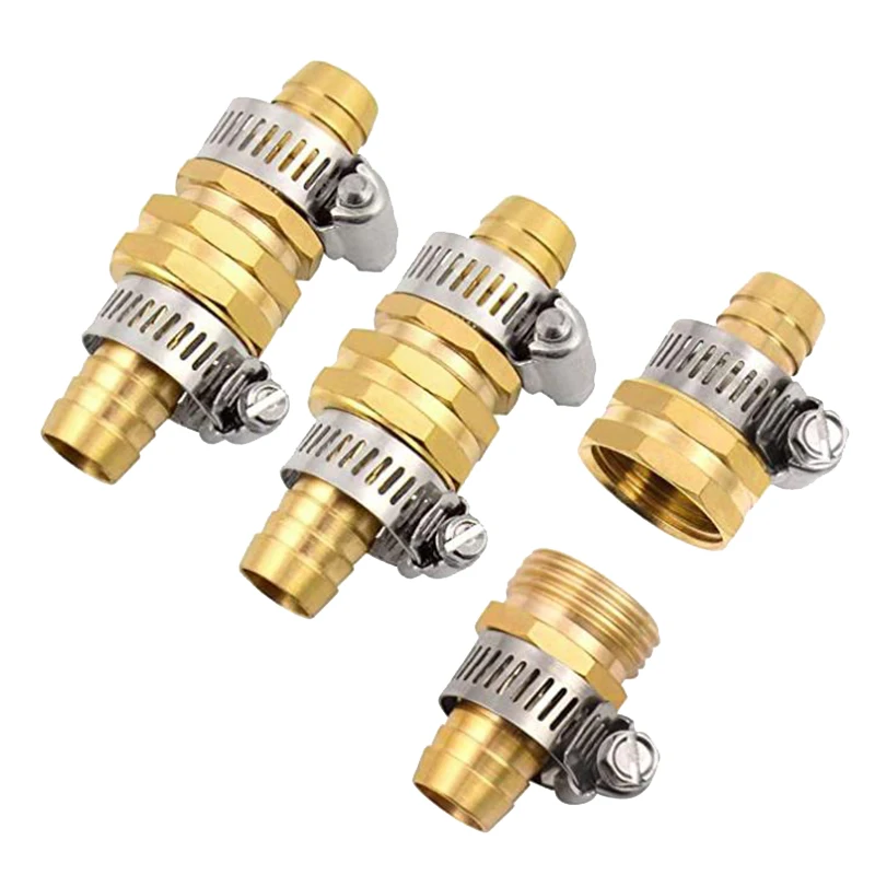 Садоводство 5 комплектов латунь 1/2 дюймовый для садового шланга Mender ремонт