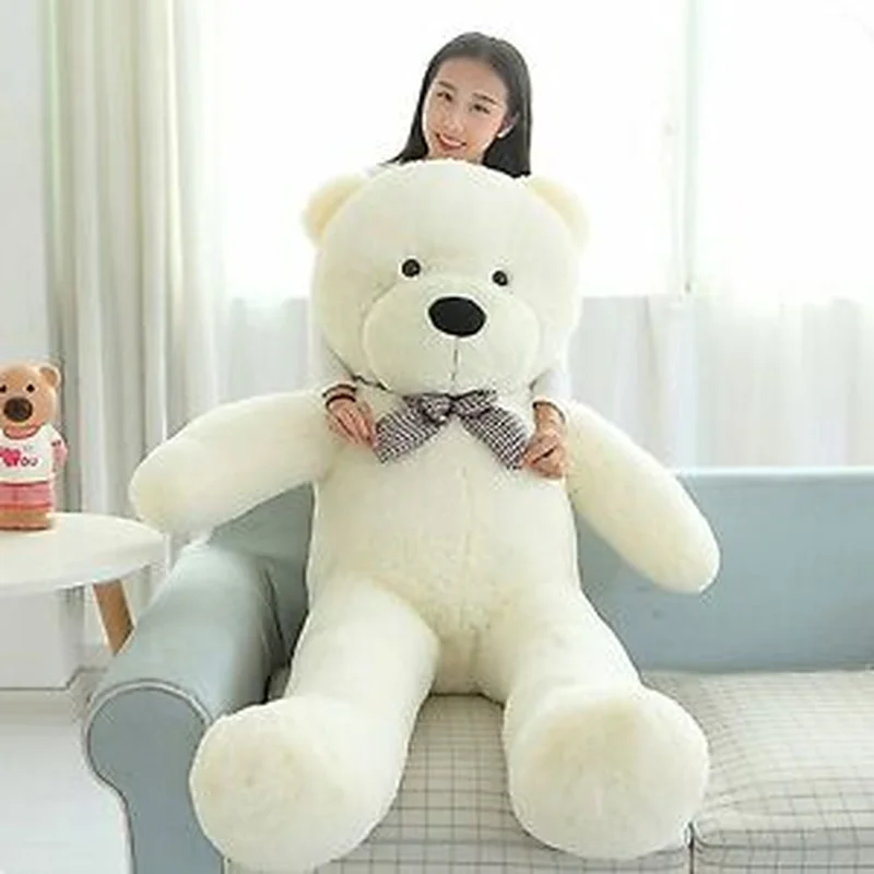 Новый гигантский белый плюшевый мишка 48 дюймов Большая мягкая плюшевая игрушка