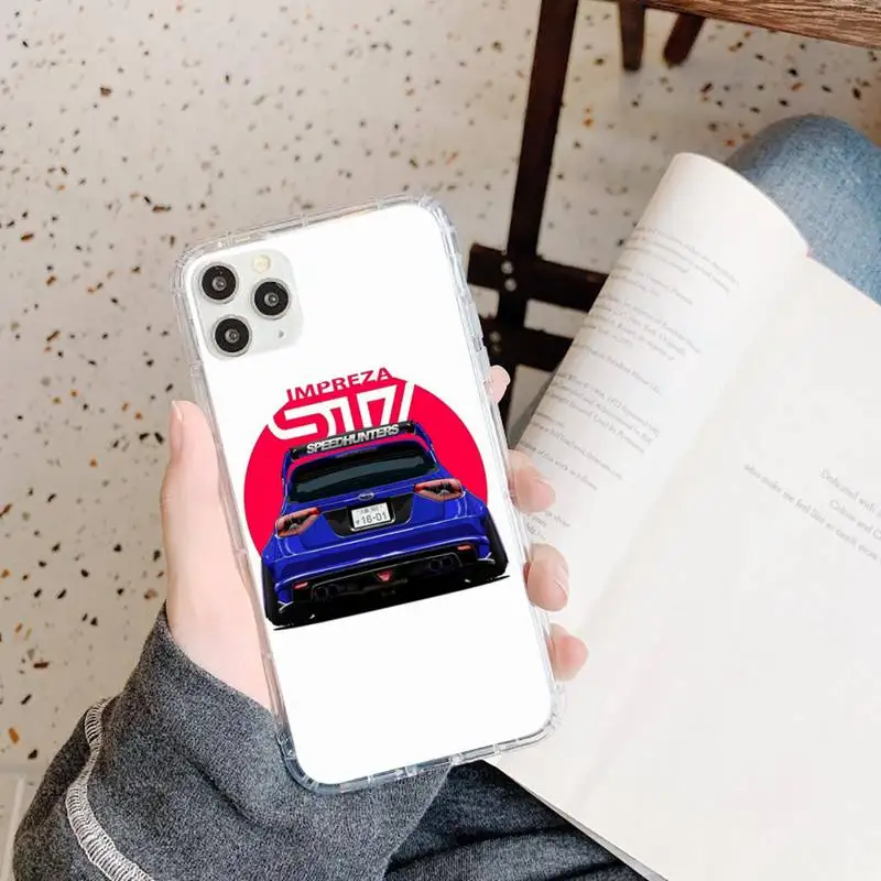 

sports car jdm drift Phone Case Transparent for iPhone 11 12 mini pro XS MAX 8 7 6 6S Plus X 5S SE 2020 XR