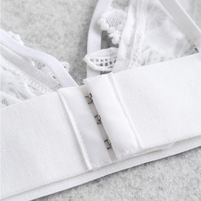 Женское Прозрачное нижнее белье bralette бюстгальтер на бретельках с цветочной