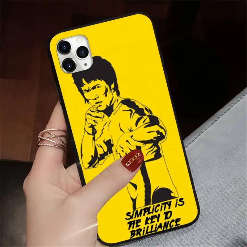 

Bruce Lee Chinese kung fu Phone Case for iPhone 11 12 pro XS MAX 8 7 6 6S Plus X 5S SE 2020 XR