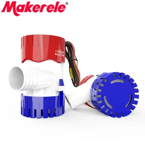 Upgarde третьего поколения 1100GPH водяной насос 1224V Высокая пропускная погружной насос, используемый в лодке гидросамолет двигатель дома дом лодка