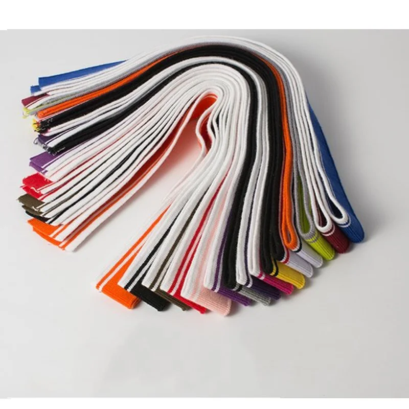 Тонкая трикотажная ткань в рубчик 43*8 см хлопковая стрейч полоску для рукоделия