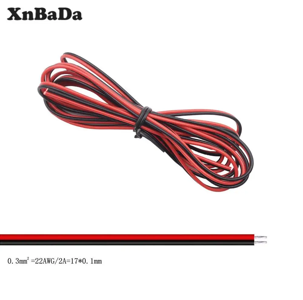 Светодиодный провод кабель 22AWG 2Pin/3Pin/4Pin/5Pin/6pin для WS2812B WS2811 5050 2835 5730 светодиодный