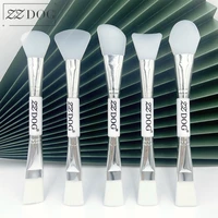 zzdog 1pcs cosmetics tool skin care silicone fiber wool blending mask brush double ended concealer foundation makeup brush new