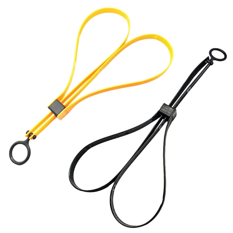 

Disposable Zip Tie Handcuffs Yellow Black Flex Cuffs Double Locking Zip Ties Restraints Nylon Cable Heavy Duty Portable 24BD