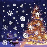 wallpaper reusable christmas snowflakes stickers shop home window decorations