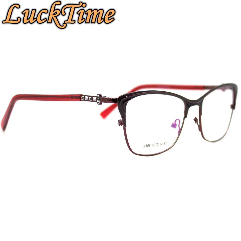 Женская Классическая оправа для очков LuckTime из сплава ретро близорукости женские