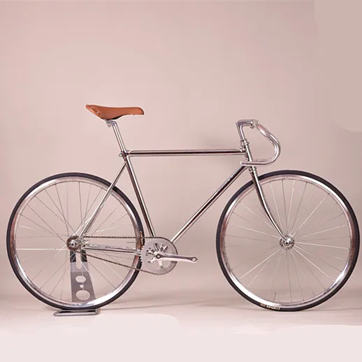 Винтажное колесо велосипеда Fixie со стальным ободом, серебристым переключателем на флип-флоп втулке, 25мм передним ободом и 24 спицами, 32 спицами задним ободом, односкоростное фиксированное вращение, алюминиевый сплав.