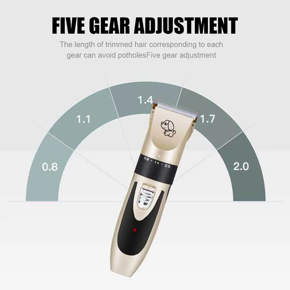 

C8 Pets Hair Trimmers Kit Electric Dog Clipper USB Rechargeable Groomers Big Dog Cat Quiet Clippers Washable Grooming Tool