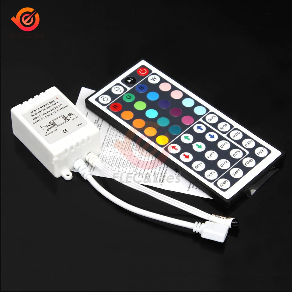 

Led Controller 24/44 Key LED IR RGB Controler LED Light Controller IR Infrared Remote Dimmer Control 12V For 5050 3528 LED Strip
