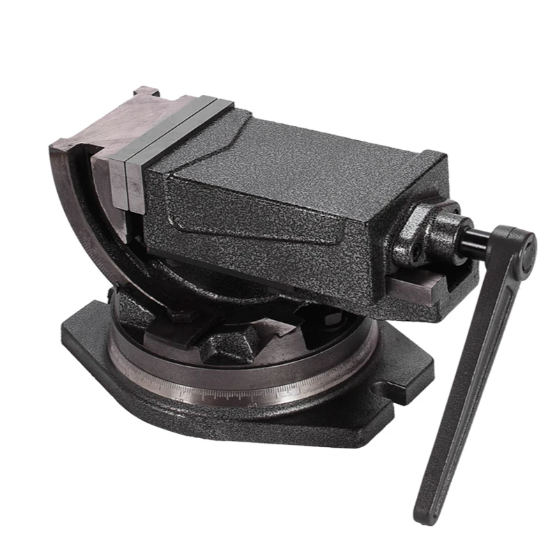 

4 Inch Tilting angle Solid Flat Tongs 360-Degree Rotary Precision Taper Vise Precision Fat Tongs Milling Vise