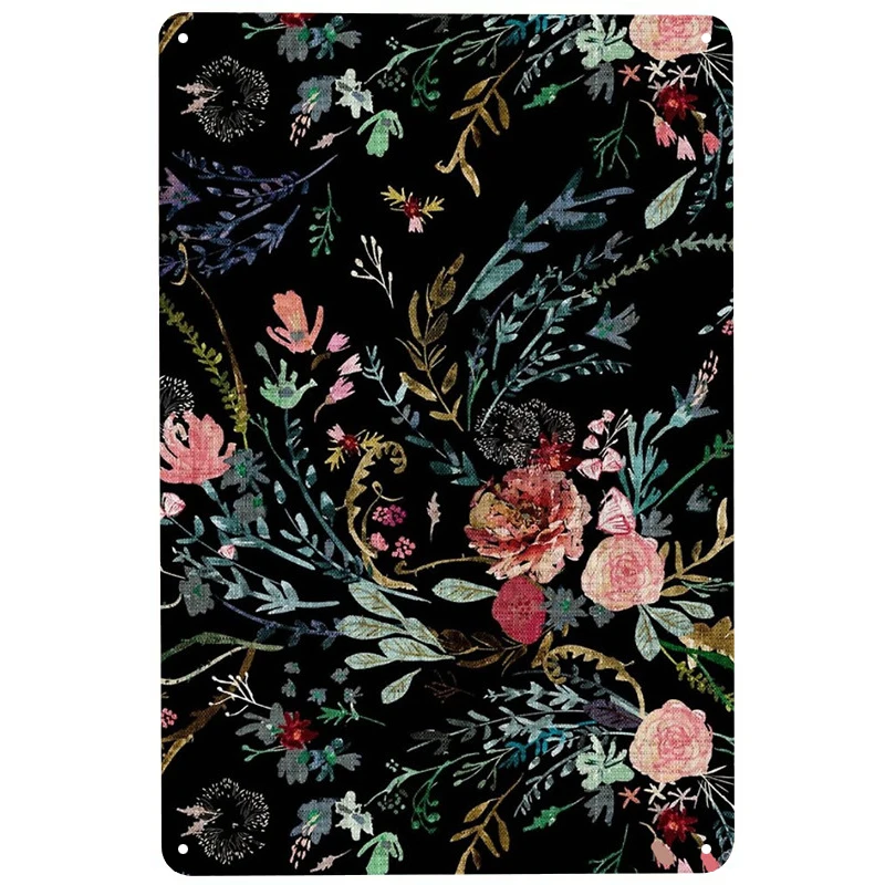 

Полуночная Цветочная печать, винтажные дневные знаки, Забавный постер, декор для бара, паба, клуба, украшение для гостиной, дома