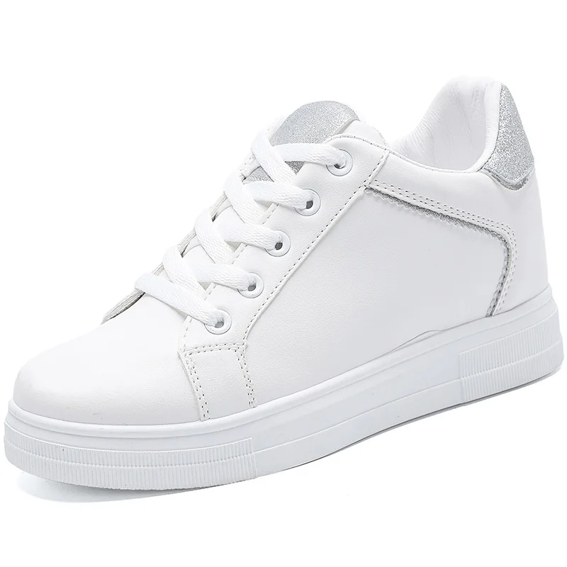 

2020 Spring Women Casual Shoes Fashion Sneakers Women Hide Heel Outdoor Leisure Ladies Shoes White Sneakers
