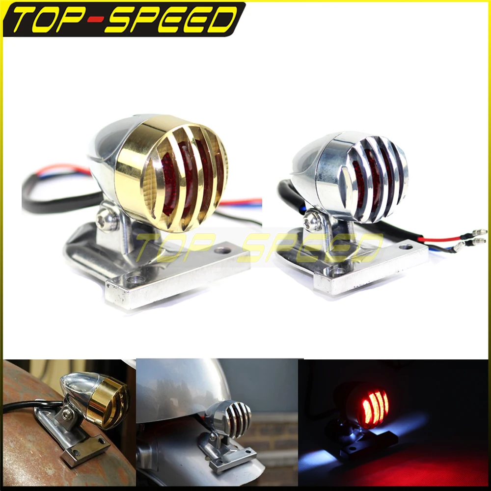 

Универсальный задний стоп-сигнал для мотоцикла с кронштейном номерного знака для Harley Touring Dyna Softail Chopper Bobber на заказ